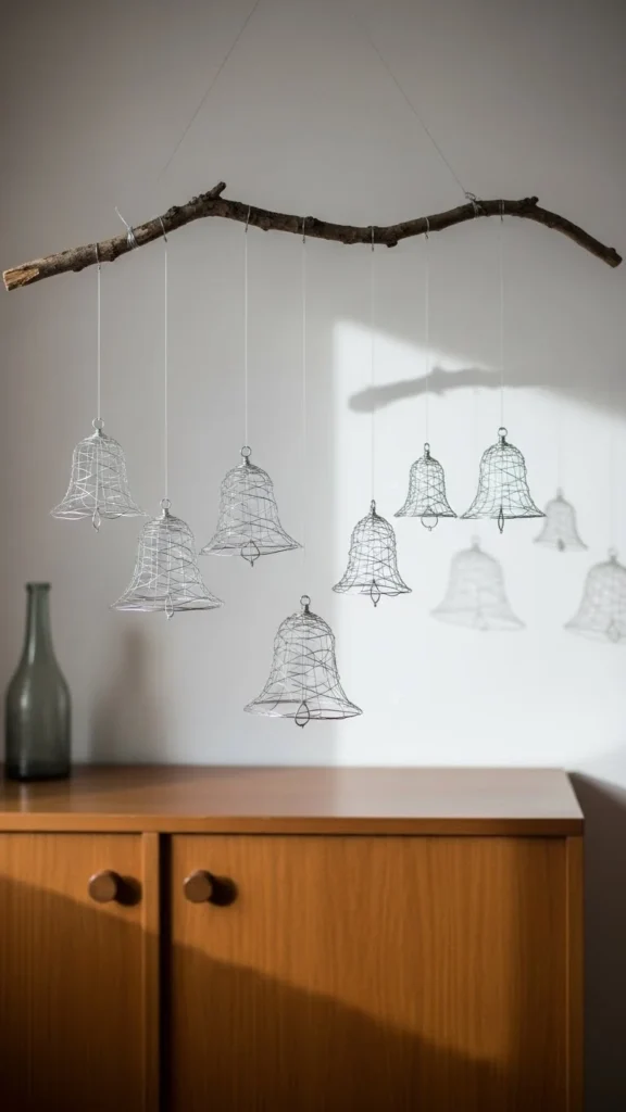 Hanging Wire Bell Shapes