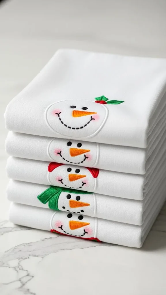 Snowman Kitchen Towel Set