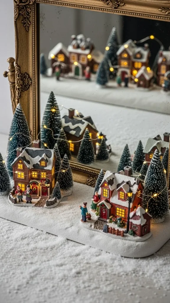 Winter Village Reflection