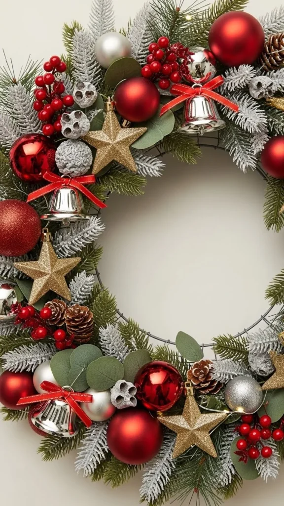 Wire Ornament Wreath