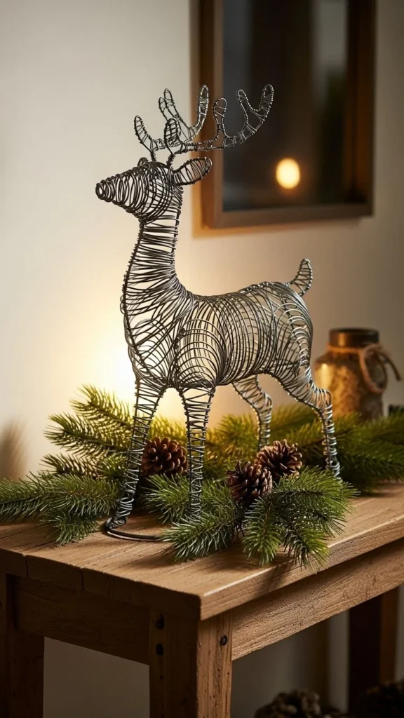Wire Reindeer Silhouettes