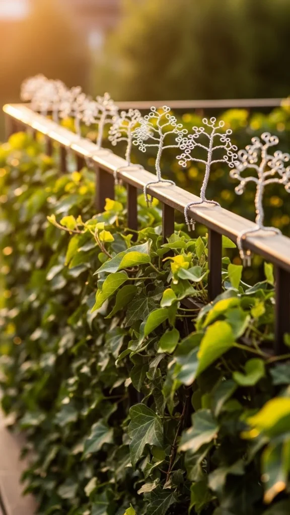 Wire Tree Garland for the Staircase