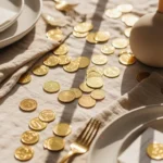 23 Sparkly Gold Coin Confetti That Adds Luxurious Flair
