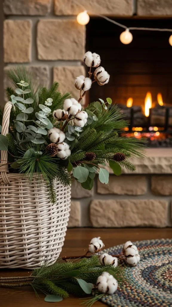 Add Natural Greenery for a Fresh Holiday Feel