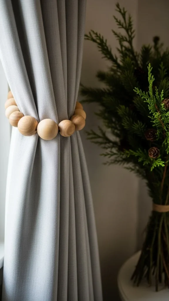 Beaded Curtain Tiebacks
