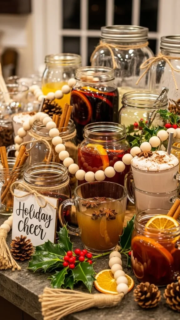 Beaded Garland for Hot Cocoa Bars