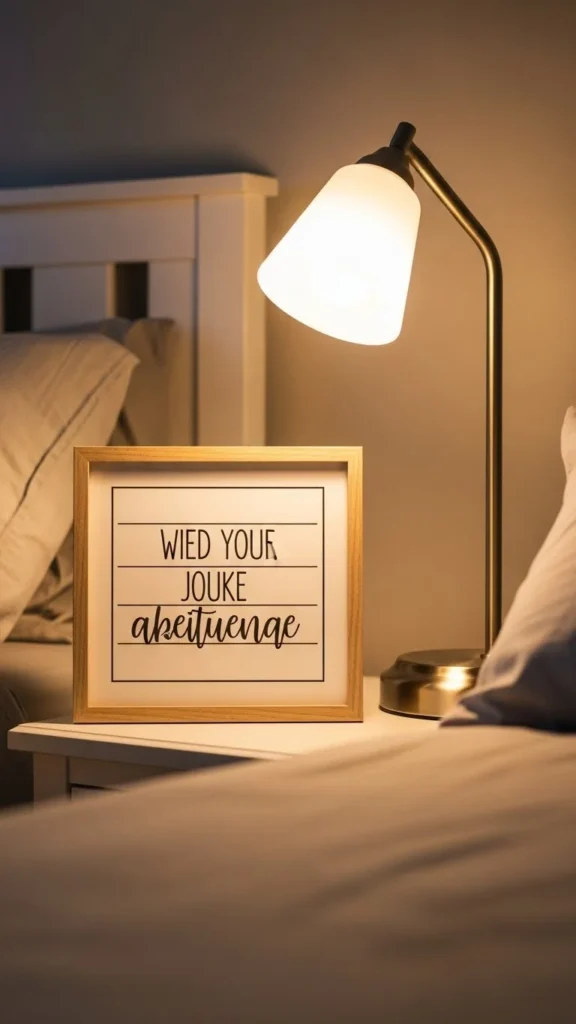 Bedroom Nightstand Blessing Frame