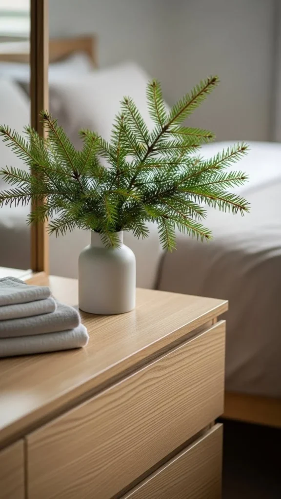 Branches on a Bedroom Dresser