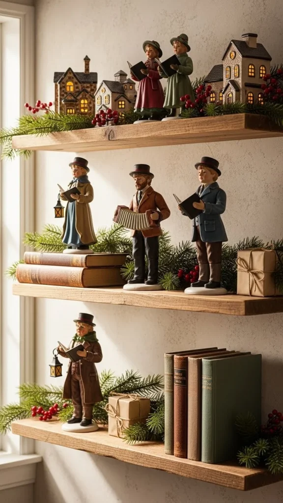 Caroler Shelf Scene
