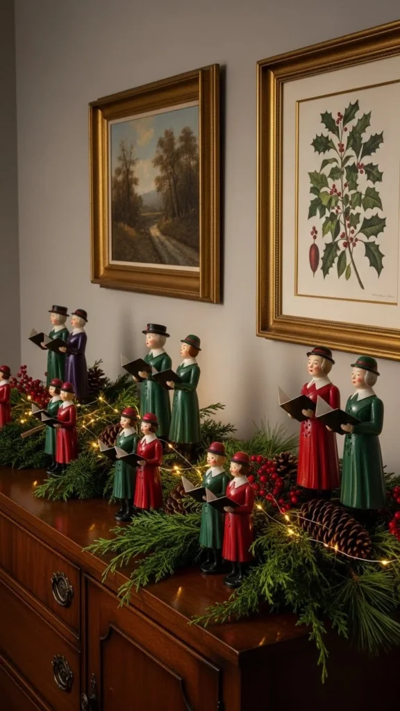 Carolers on Sideboard