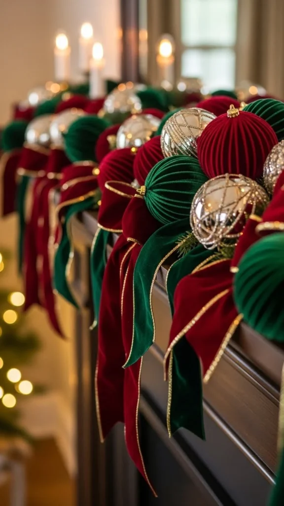 Christmas velvet decor