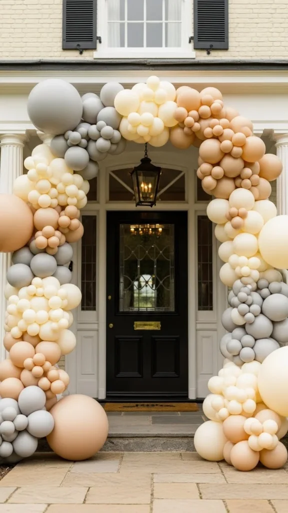 Classic Neutral Welcome Arch