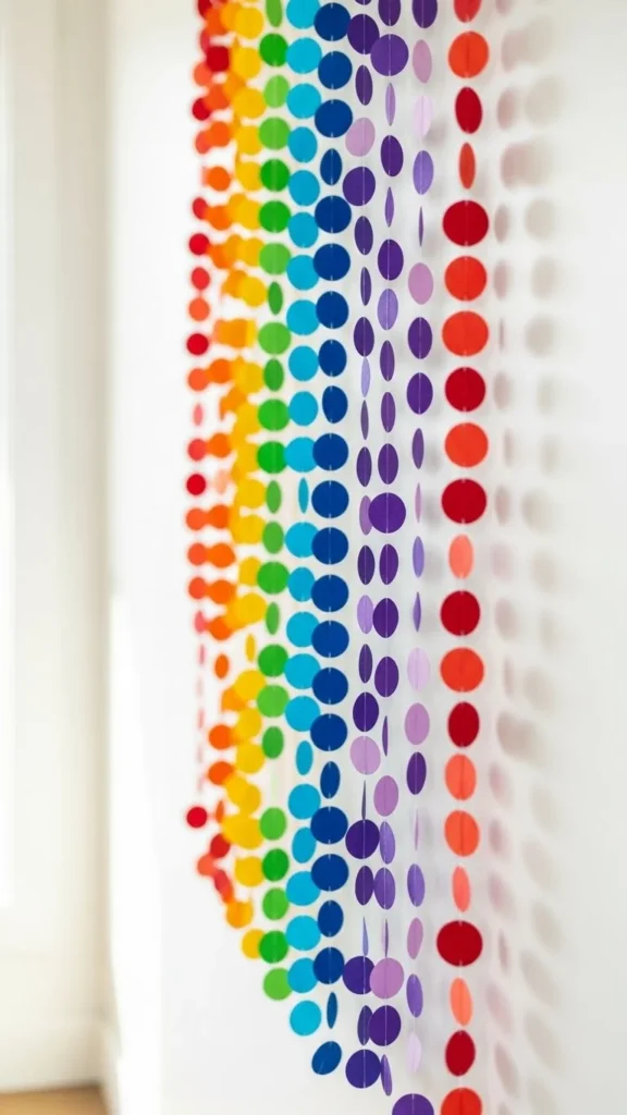 Confetti Dot Rainbow Garland