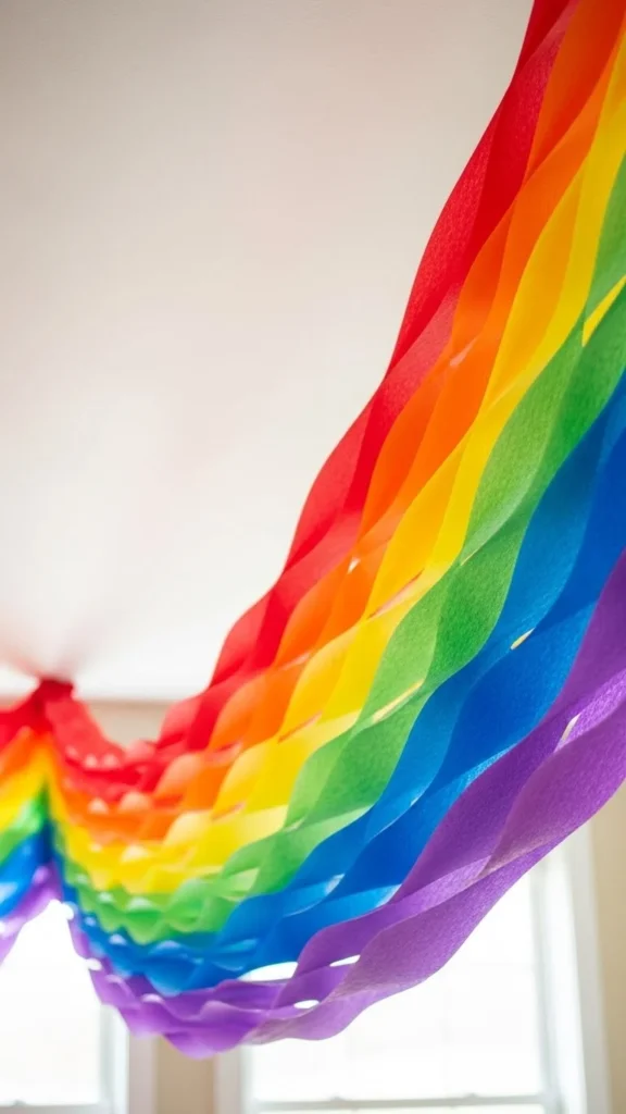 Crepe Paper Streamer Garland