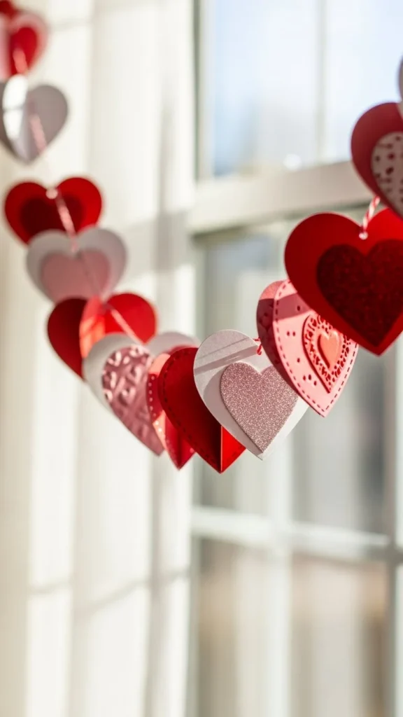 Cupid Garland With Hearts