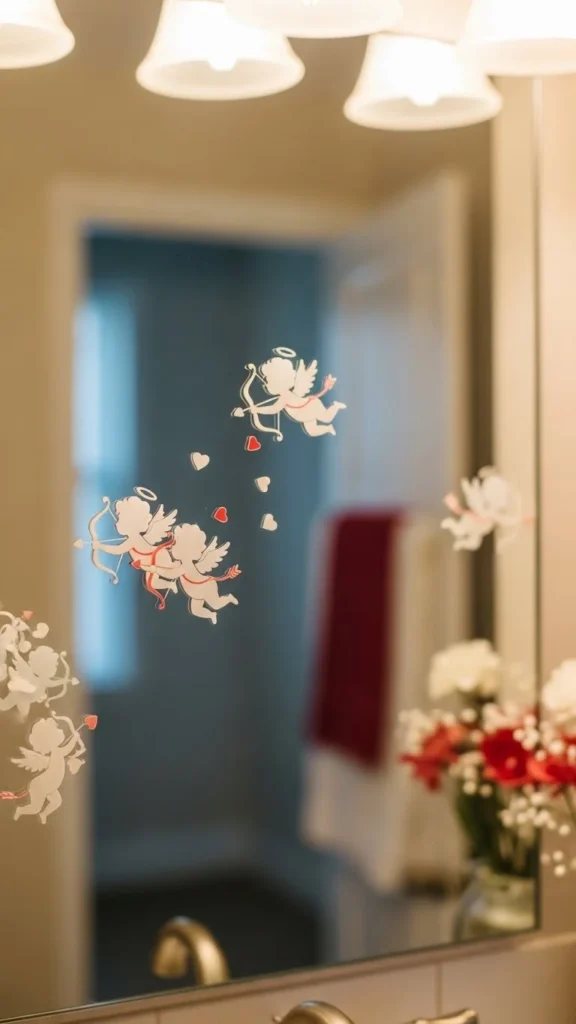 Cupid Mirror Decals