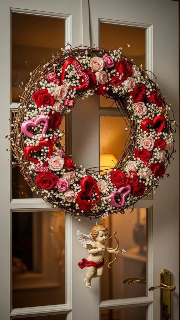 Cupid Wreath Accent