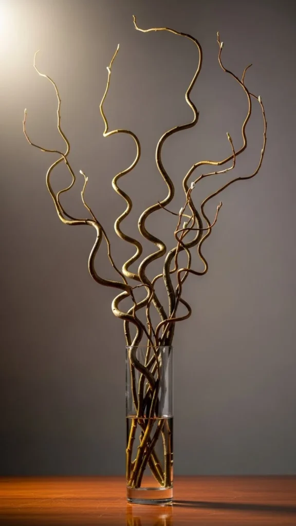 Curly Willow Branches for Movement
