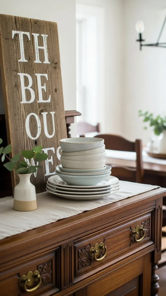 Dining Room Sideboard Blessing