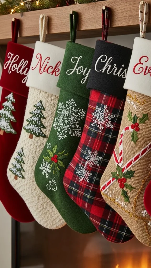 Embroidered Stocking Cuffs