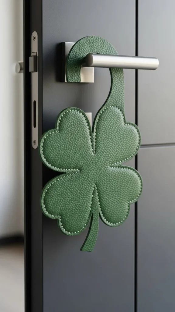 Faux Leather Clover