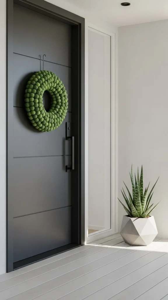 Felt Ball Shamrock Wreath