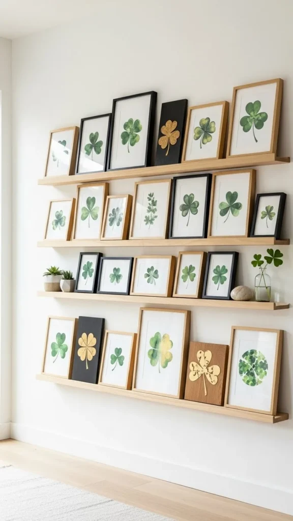 Floating Shelf Shamrock Displays