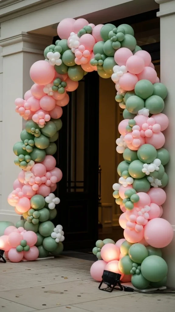 Floral-Inspired Balloon Arch