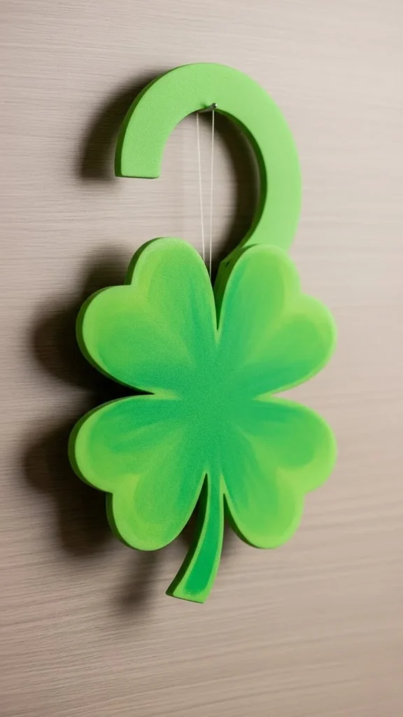 Foam Board Painted Clover