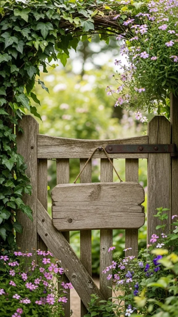 Garden Gate Blessing Sign