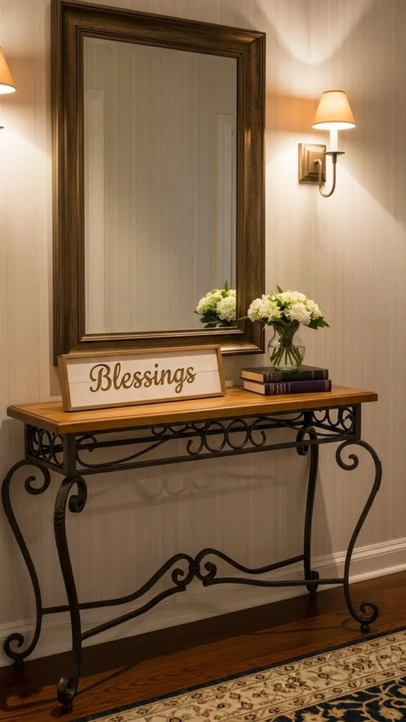 Hallway Console Blessing Accent