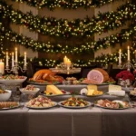 How to Create a Christmas Buffet Backdrop That Looks Luxe