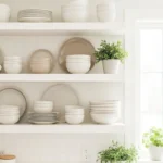 How to Style Open Kitchen Shelves Without Clutter