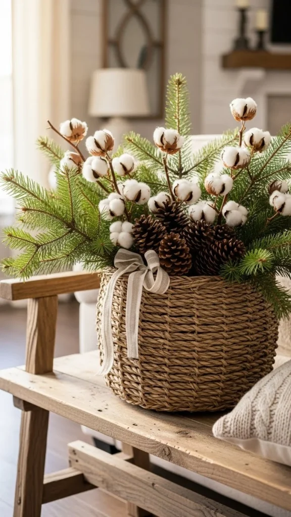 How to decorate Christmas baskets