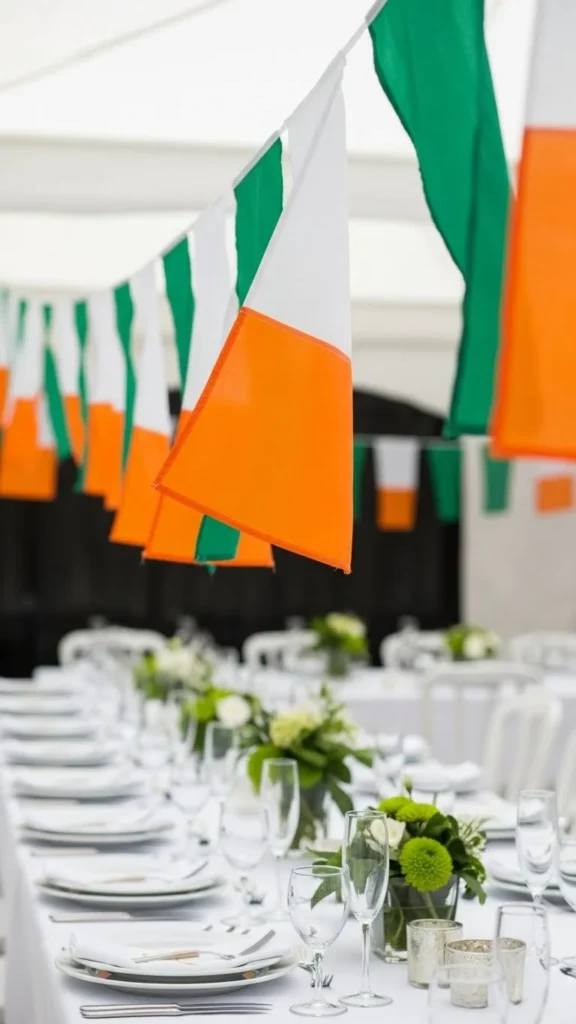 Irish flag bunting