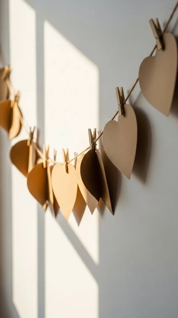Kraft Paper Love Pennants