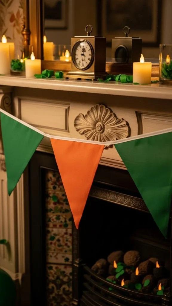 Mantelpiece Flag Display