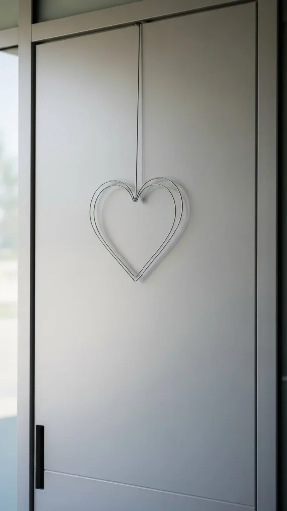 Metal Wire Heart Outline