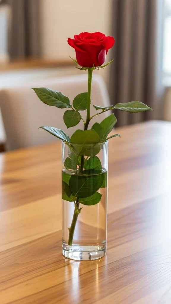 Minimal Rose and Leaf Pairing