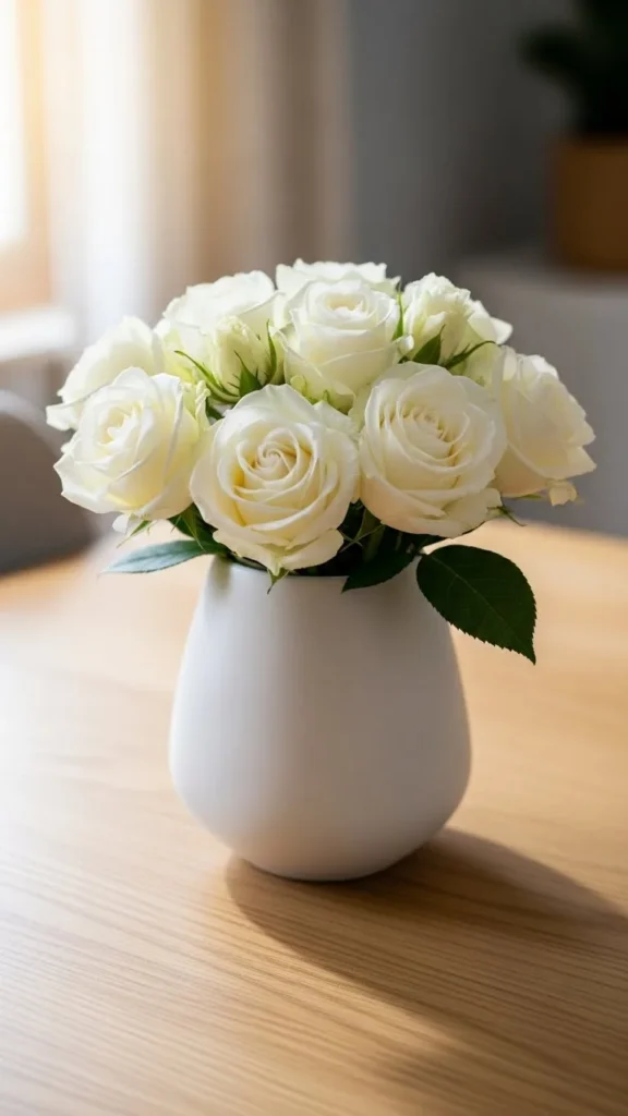 Minimal White Rose Cluster