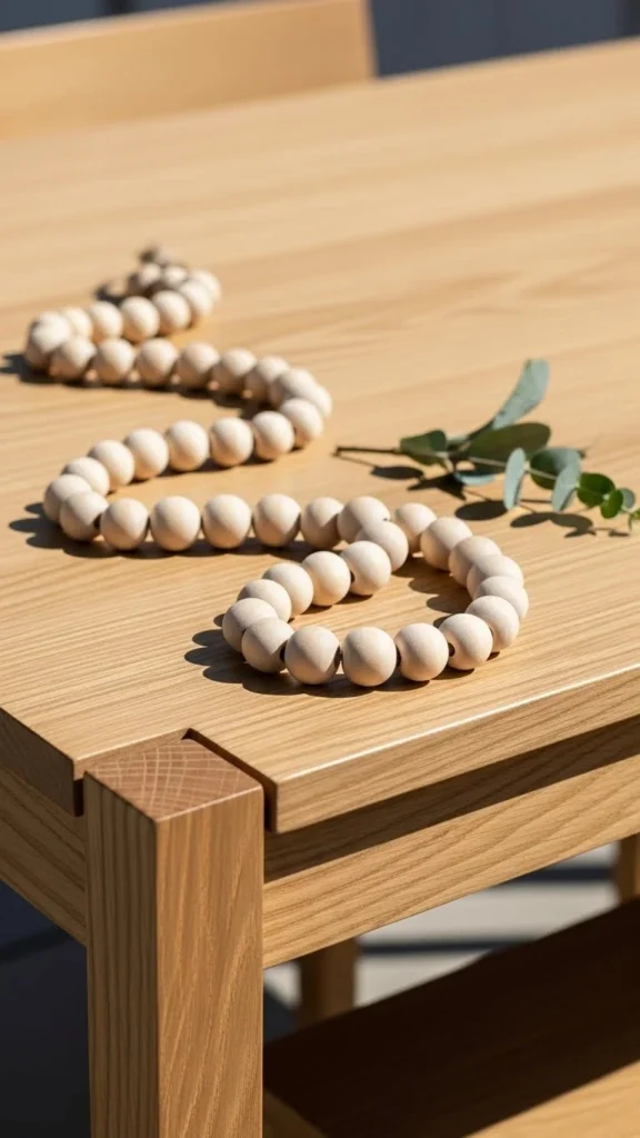 Minimalist Scandinavian Bead Garland