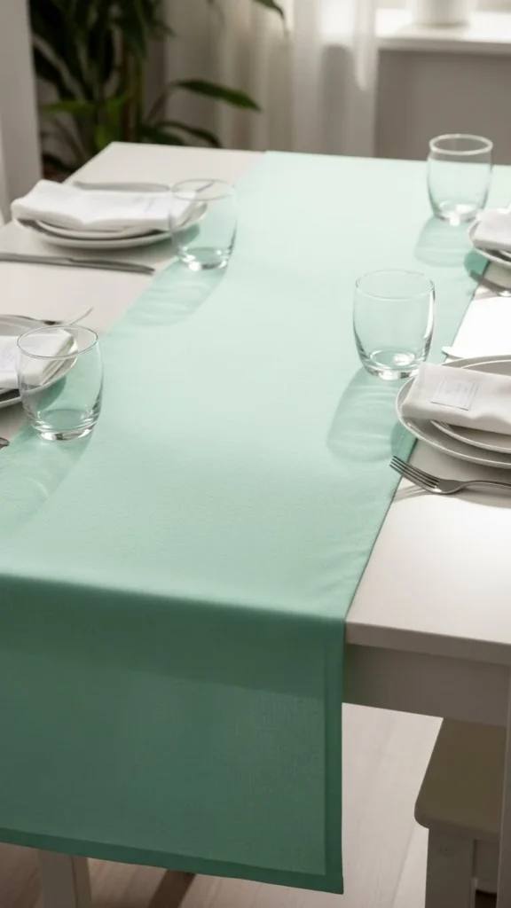 Mint Green Minimal Runner