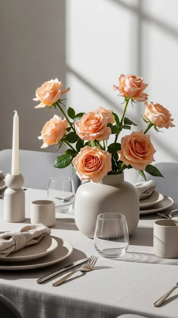 Monochrome Rose Arrangement