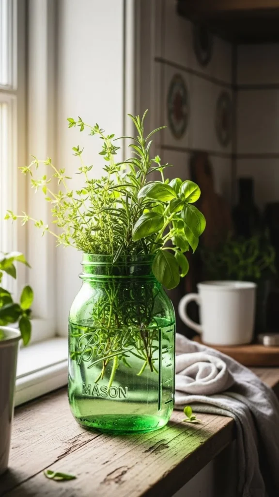Moss-Tone Herb Jar
