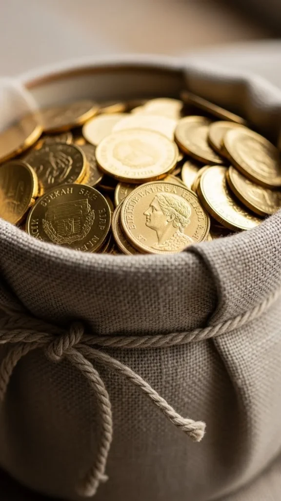 Neutral Linen Wrapped Pot