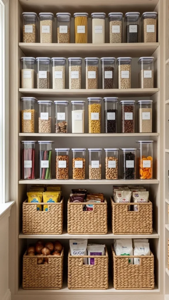 Organize Pantry Cabinets Like a Store Display