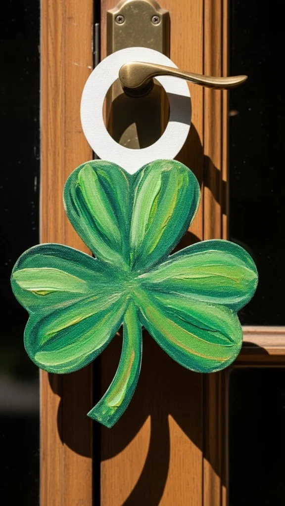 Painted Canvas Clover