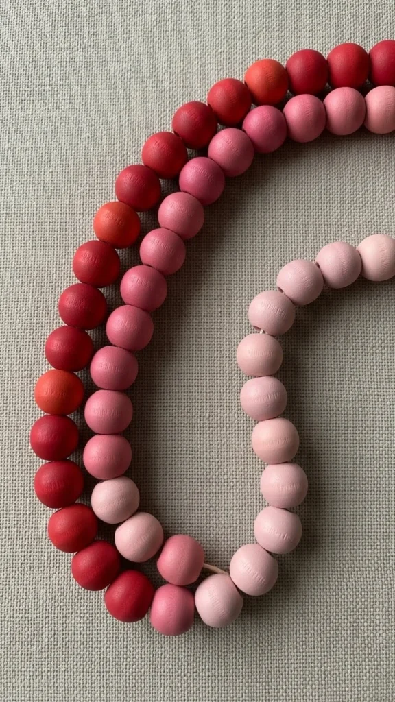 Painted Ombré Beaded Garland
