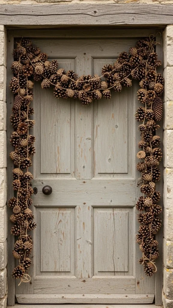 Pinecone Garland for Door Frames
