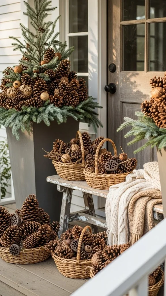 Pinecone Outdoor Porch Accents
